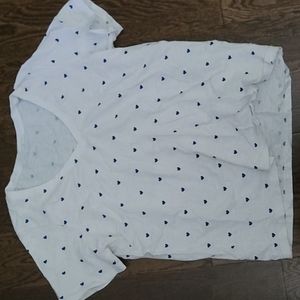 Draper James tiny hearts Tee Shirt, Size M CLEARANCE
